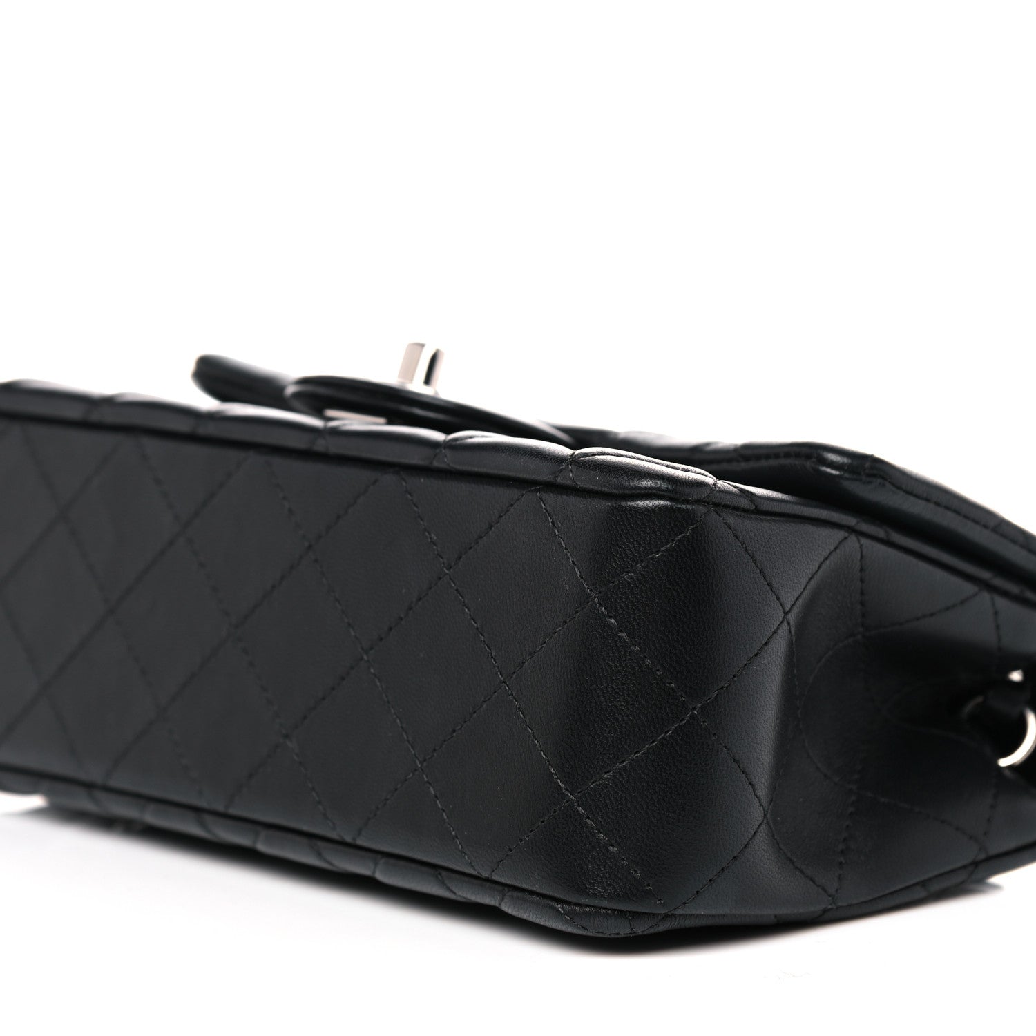 Chanel Lambskin Quilted Mini Rectangular Flap Black 9 of 11