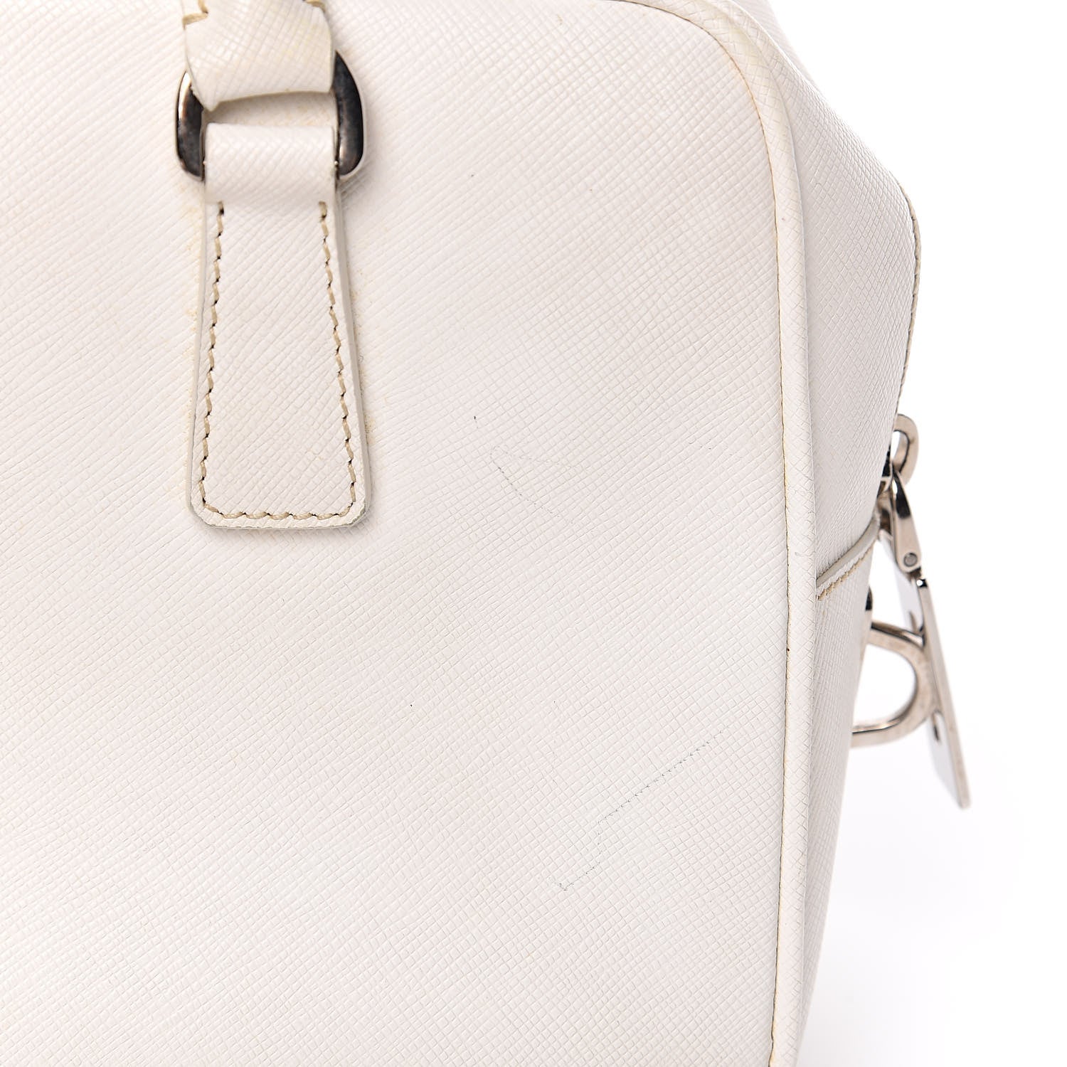 Prada Saffiano Lux Small Tote Bianco 14 of 18