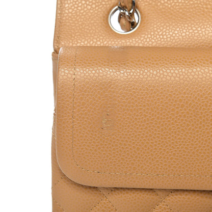 Chanel Caviar Quilted Medium Double Flap Beige 8 of 16