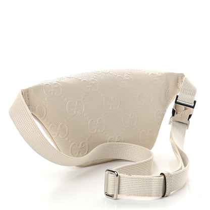Gucci Calfskin GG Tennis Embossed Belt Bag Mystic White 2 of 8