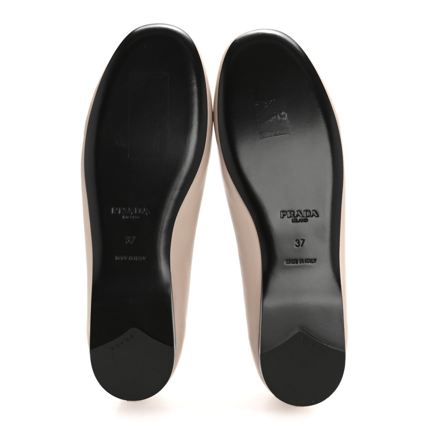 Lambskin Bow Ballerina Flats 37 Nude