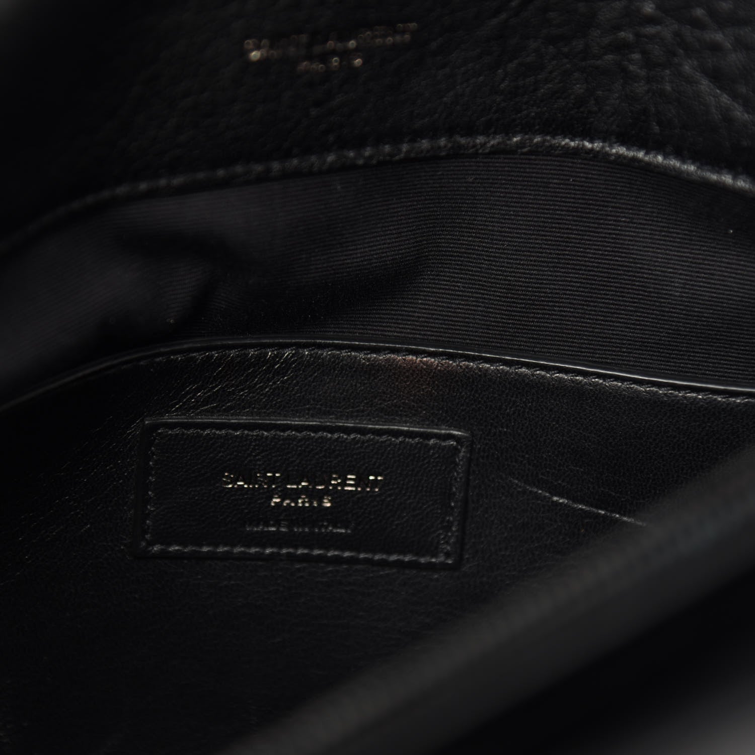 Saint Laurent Sheepskin Matelasse Chevron Monogram Monochrome Large College Satchel Black 8 of 11