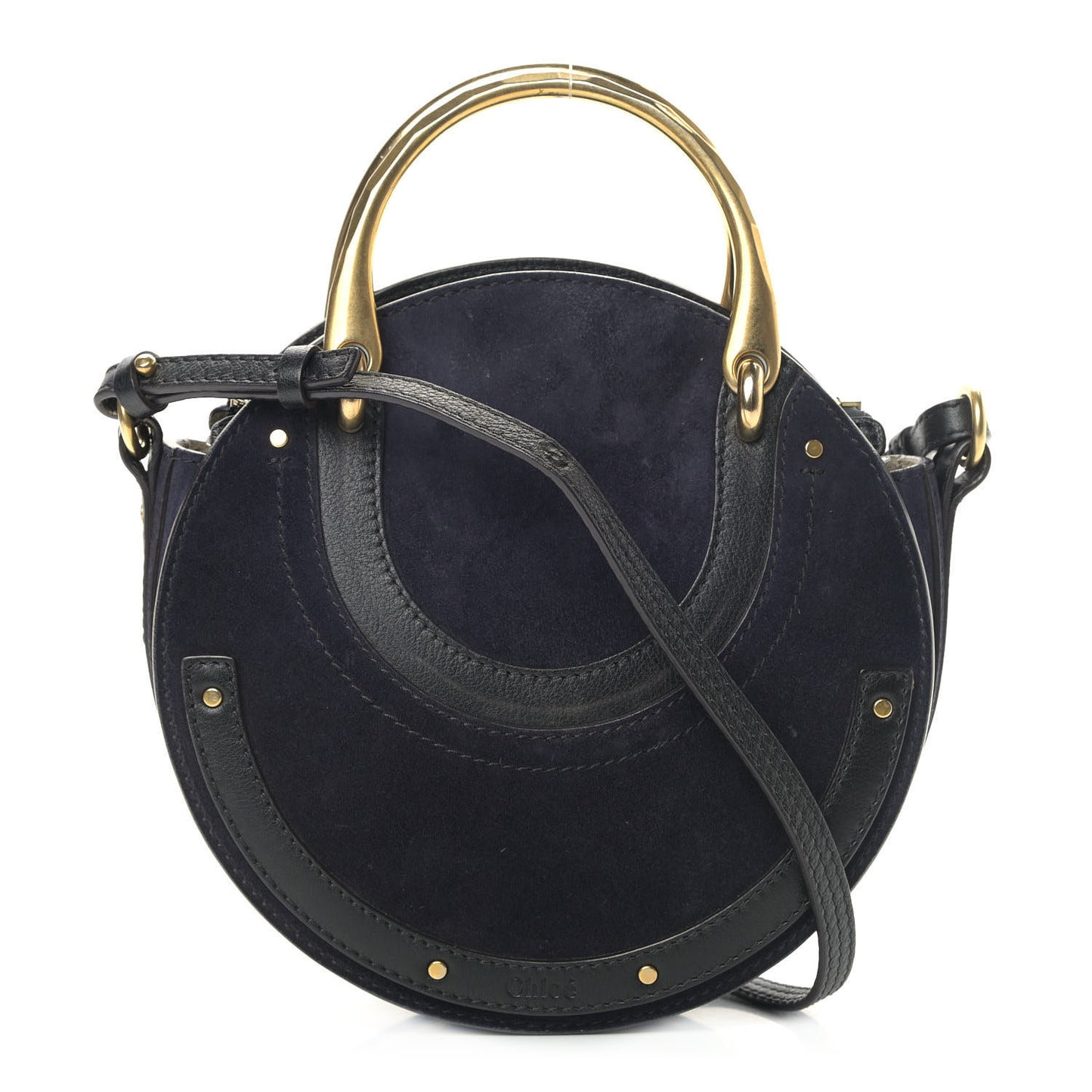 Calfskin Suede Medium Pixie Bag Full Blue