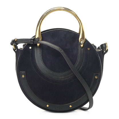 Chloe Calfskin Suede Medium Pixie Bag Full Blue 1 of 13