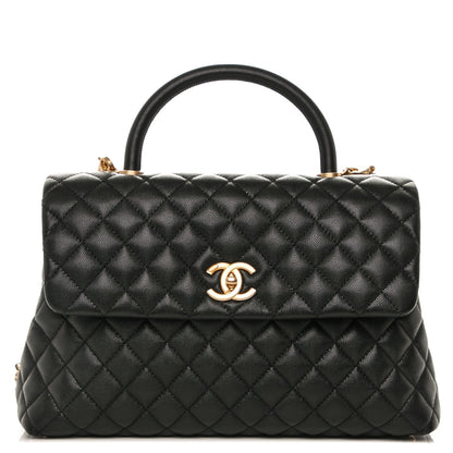Chanel Caviar Quilted Medium Coco Handle Flap Black 1 of 7