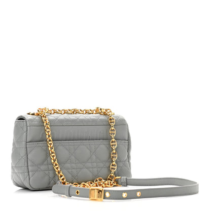 Christian Dior Calfskin Cannage Small Caro Bag Grey 3 of 11