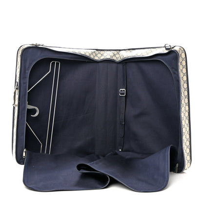 Gucci GG Supreme Monogram Web Savoy Garment Bag Beige Blue 4 of 9