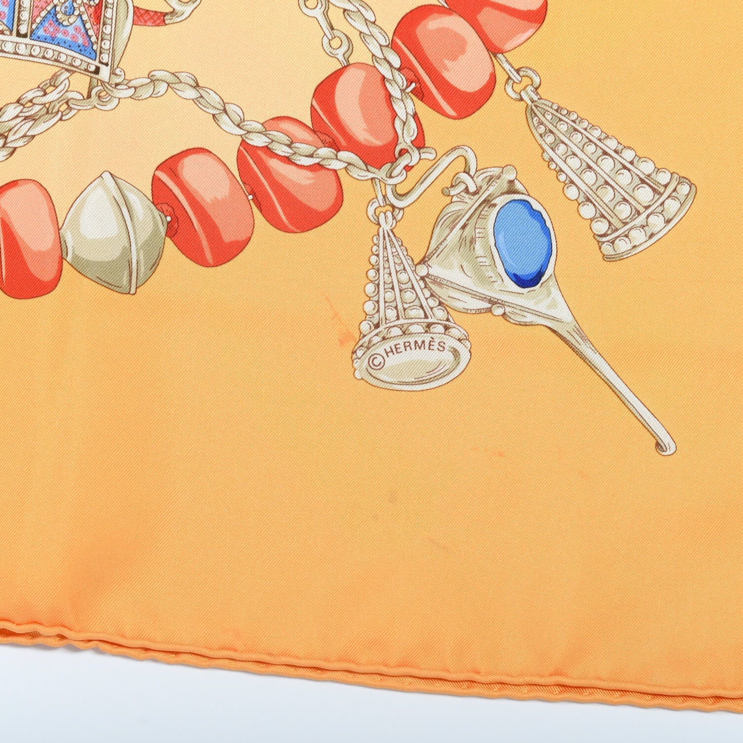 Hermes Silk Terres Precieuses Scarf 90 6 of 7
