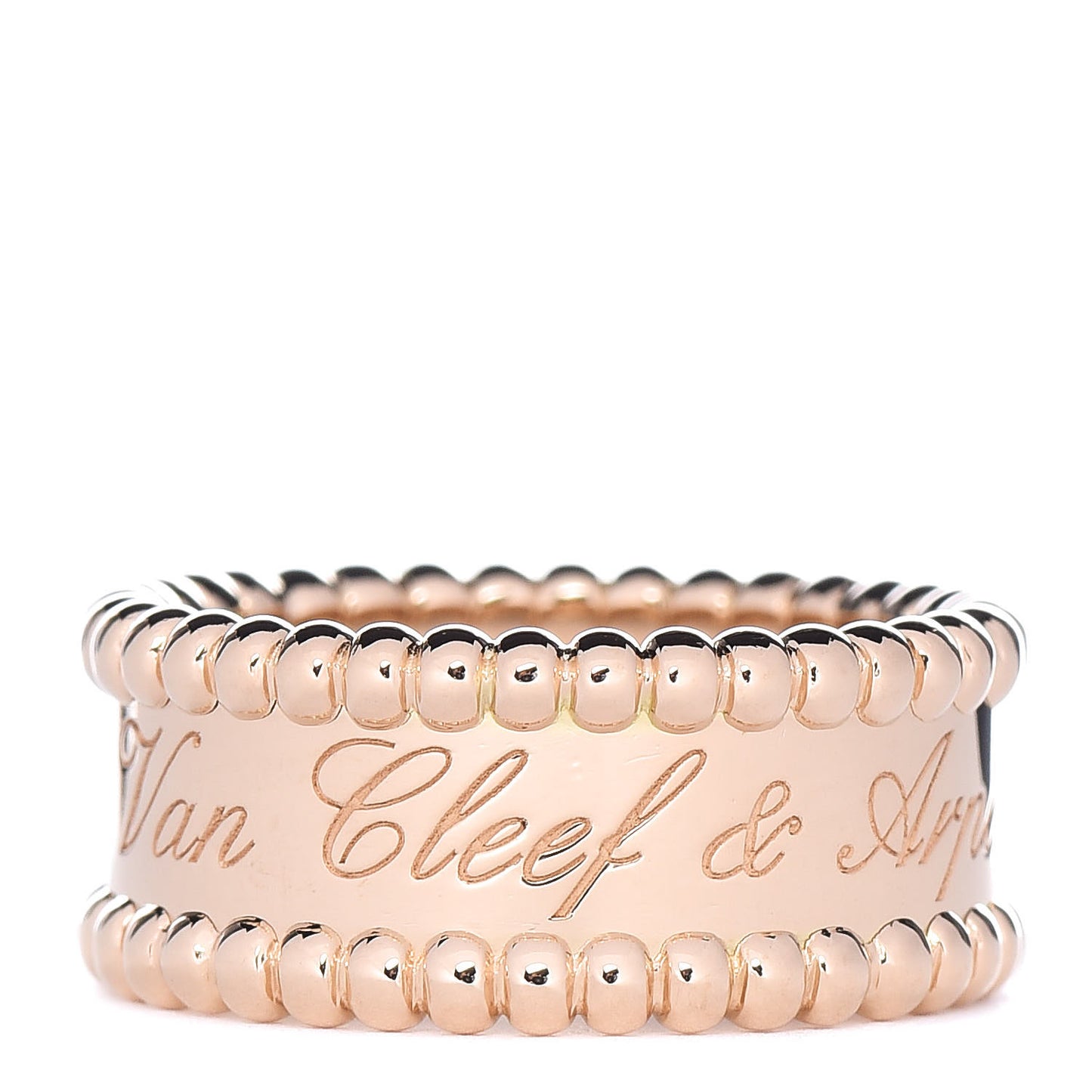 18K Yellow Gold Perlee Signature Ring 47 4.25