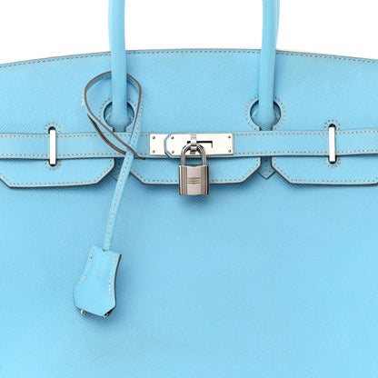 Hermes Epsom Candy Birkin 35 Celeste Mykonos 8 of 17