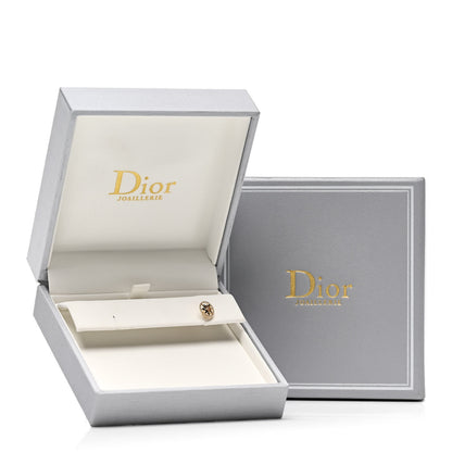 Christian Dior 18K Yellow Gold Diamond Small Rose Des Vents Single Earring 7 of 7