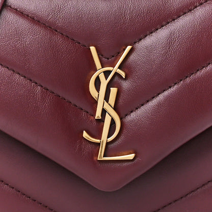 Saint Laurent Calfskin Y Quilted Monogram Toy Loulou Monogram Crossbody Bag Rouge Legion 9 of 12
