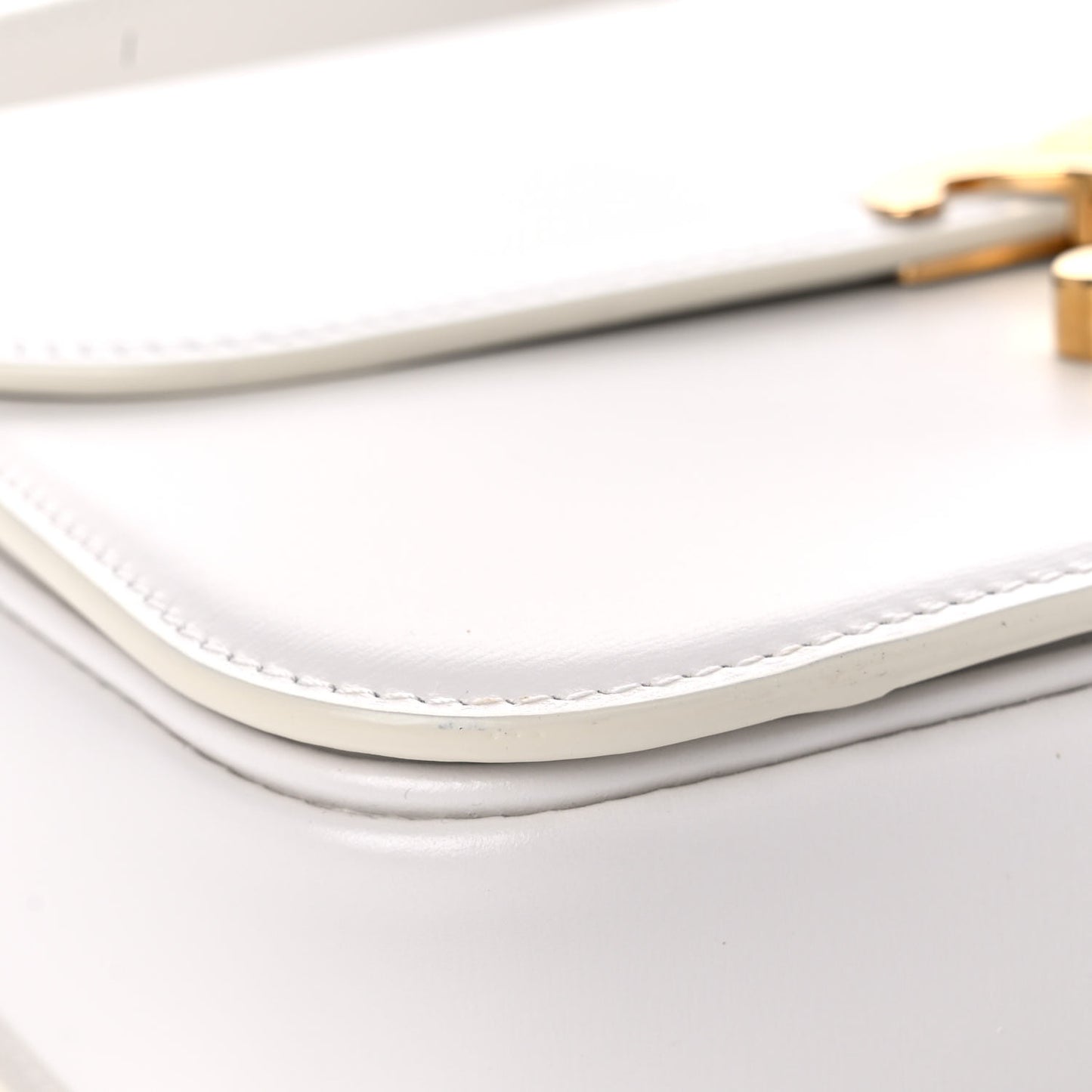 Shiny Calfskin Medium Triomphe White