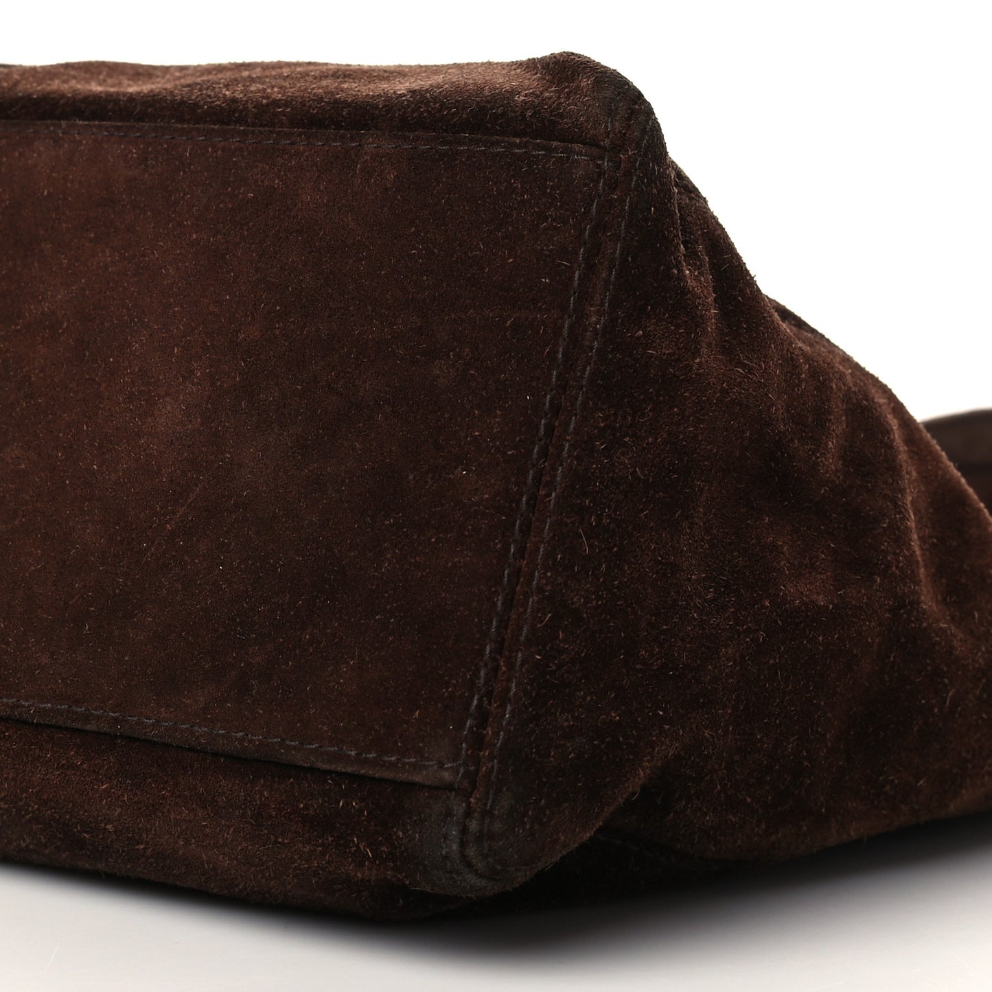 Suede CC Shoulder Bag Brown