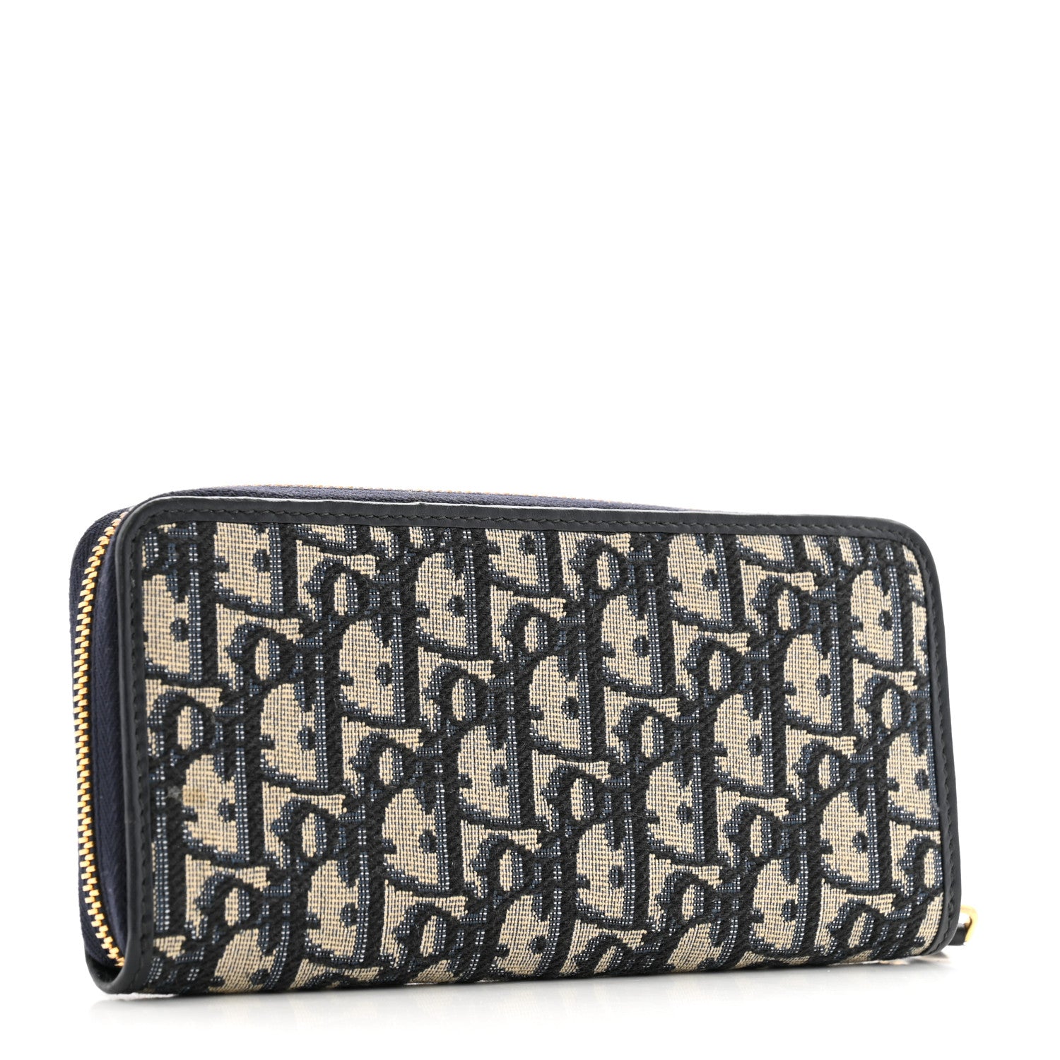 Christian Dior Oblique 30 Montaigne Zip Around Wallet Blue 3 of 10