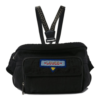 Gucci Nylon 80s Logo Patch Belt Bag Black 1 of 10