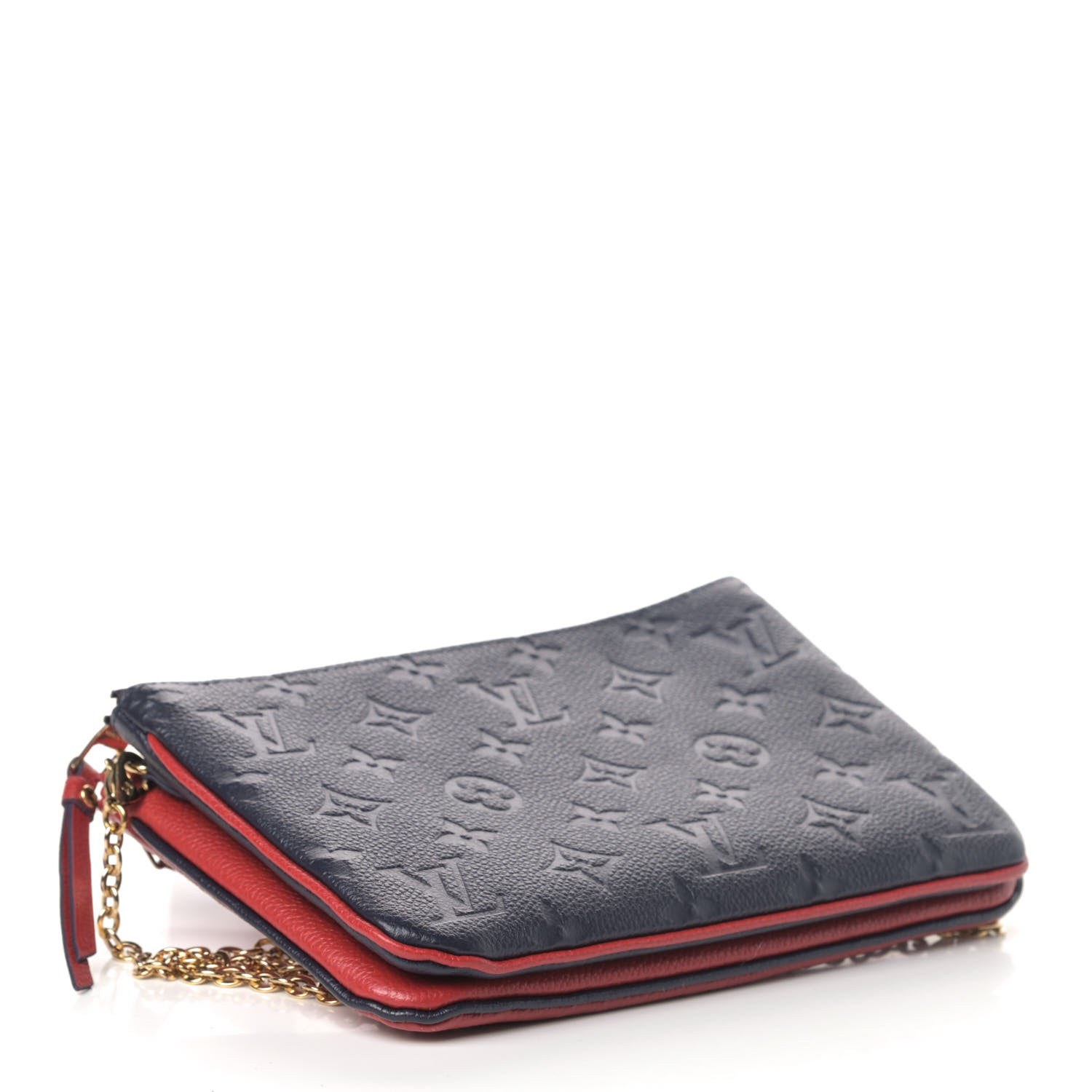 Louis Vuitton Empreinte Double Zip Pochette Marine Rouge 3 of 5