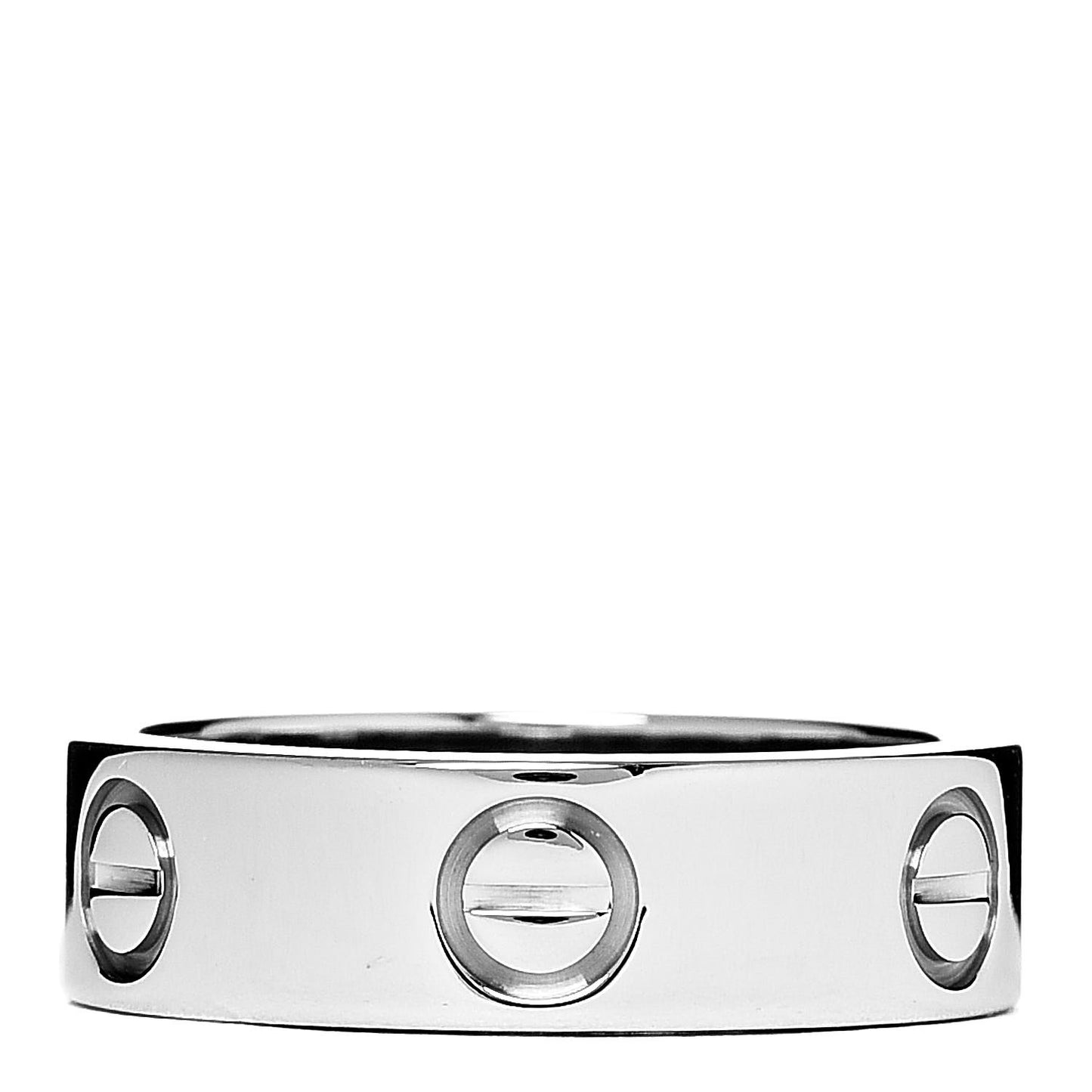 18K White Gold 5.5mm LOVE Ring 51 5.75