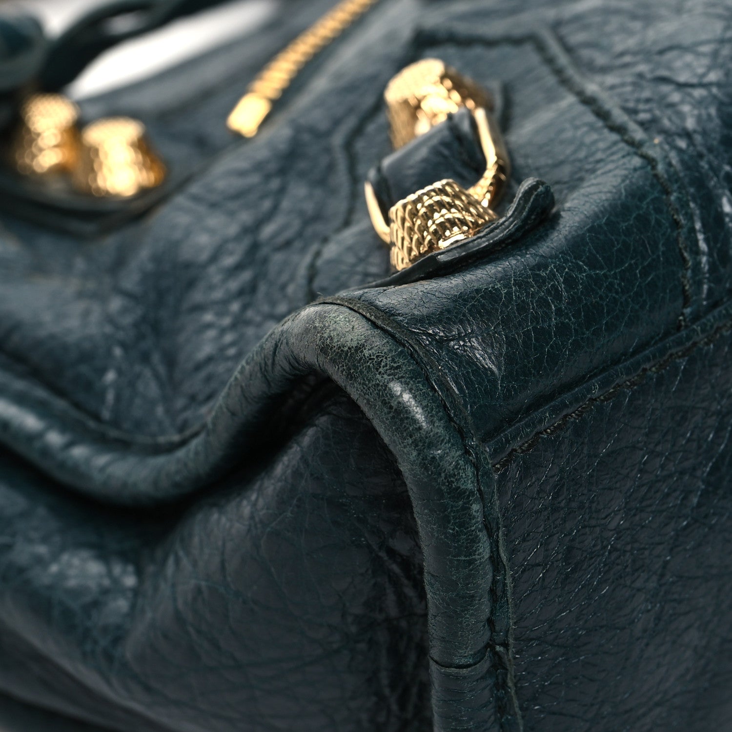 Balenciaga Agneau Giant 12 Gold Hardware Mini City Vert Pinede 9 of 16