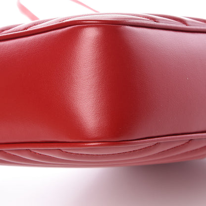 Saint Laurent Calfskin Matelasse Monogram Lou Camera Bag Red 9 of 10