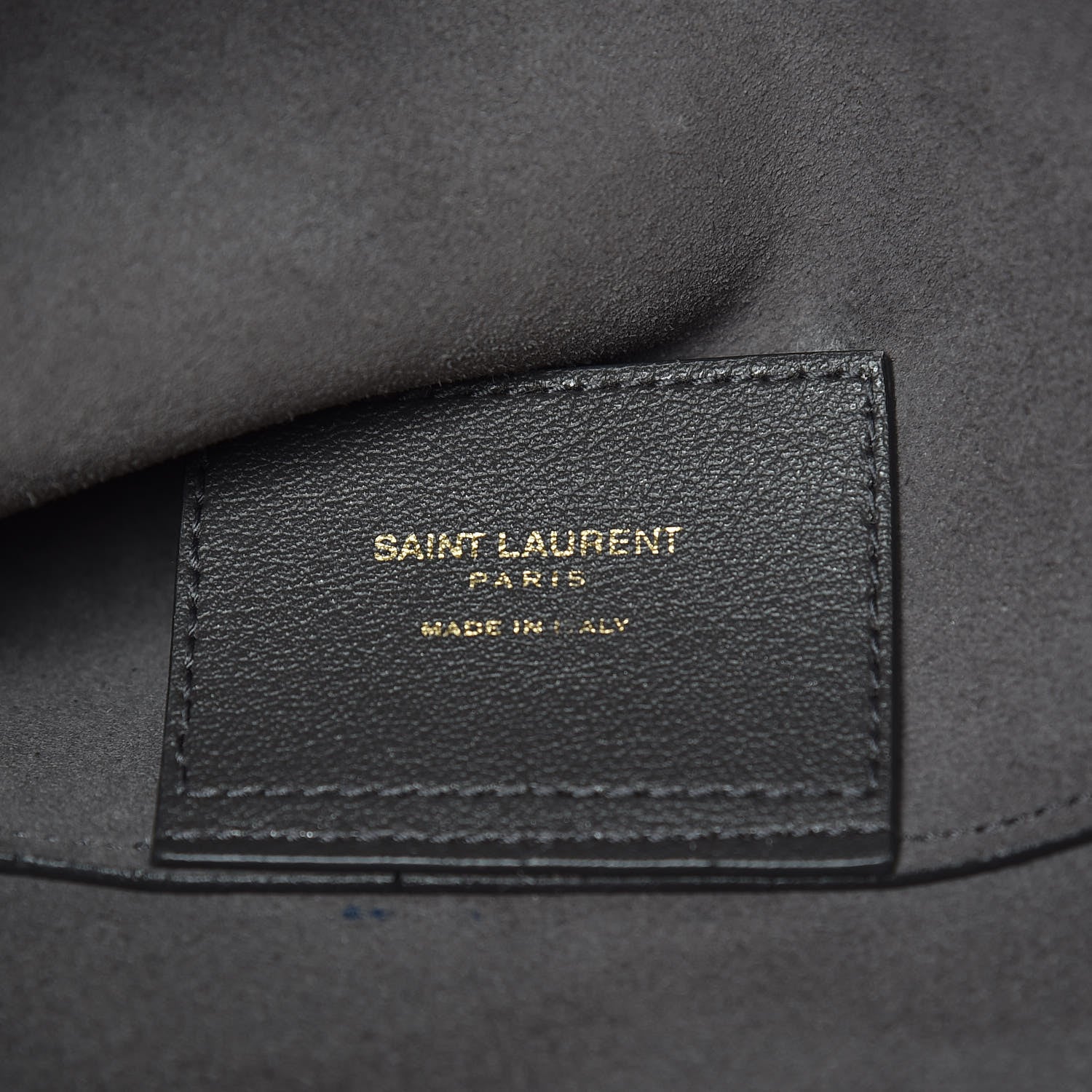Saint Laurent Calfskin Large Shopping Tote Dark Grey 9 of 12