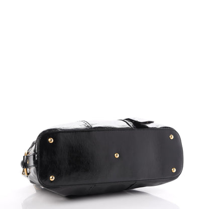 Saint Laurent Patent Calfskin Large Muse Black 4 of 9