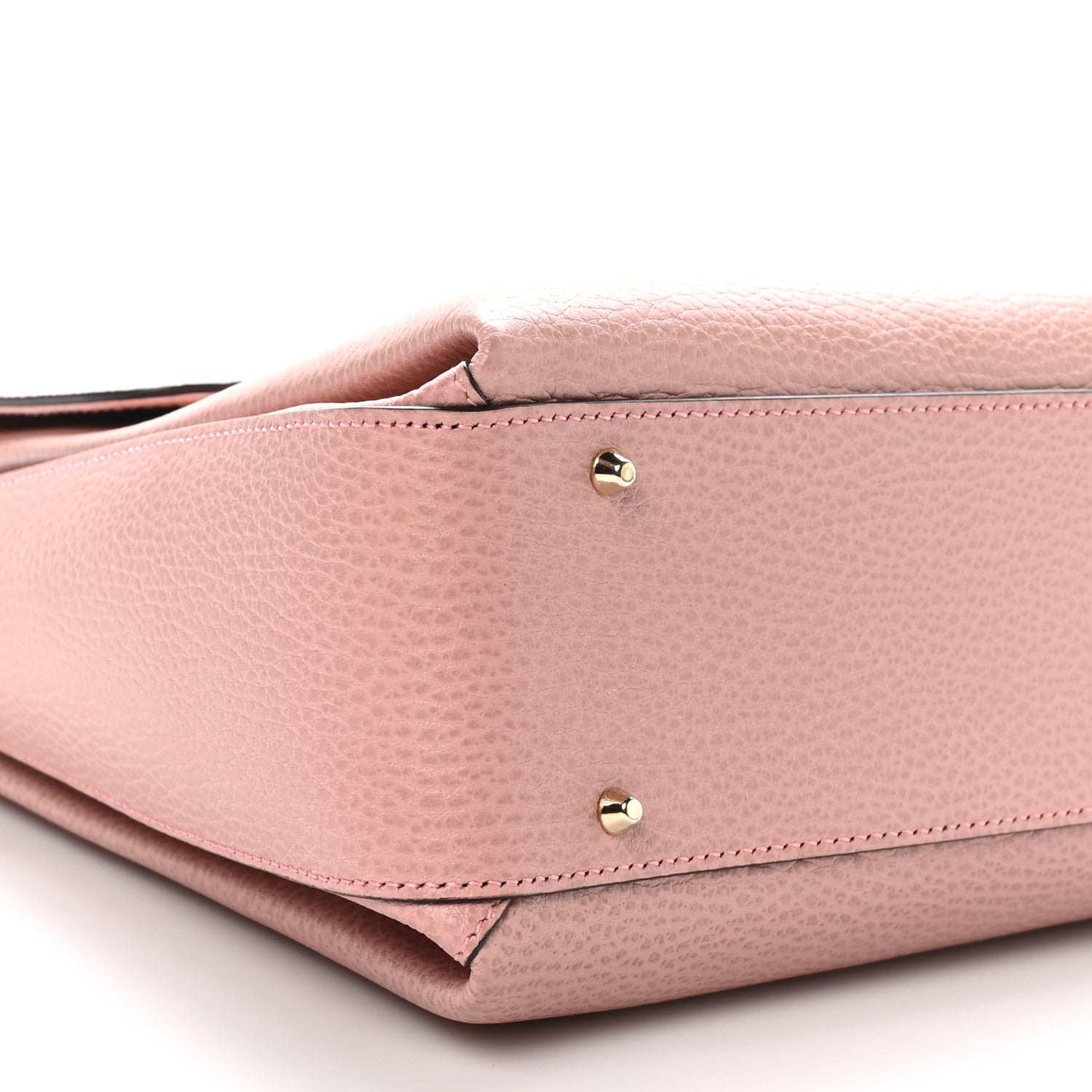 Gucci Dollar Calfskin Medium Interlocking G Top Handle Shoulder Bag Soft Pink 9 of 10