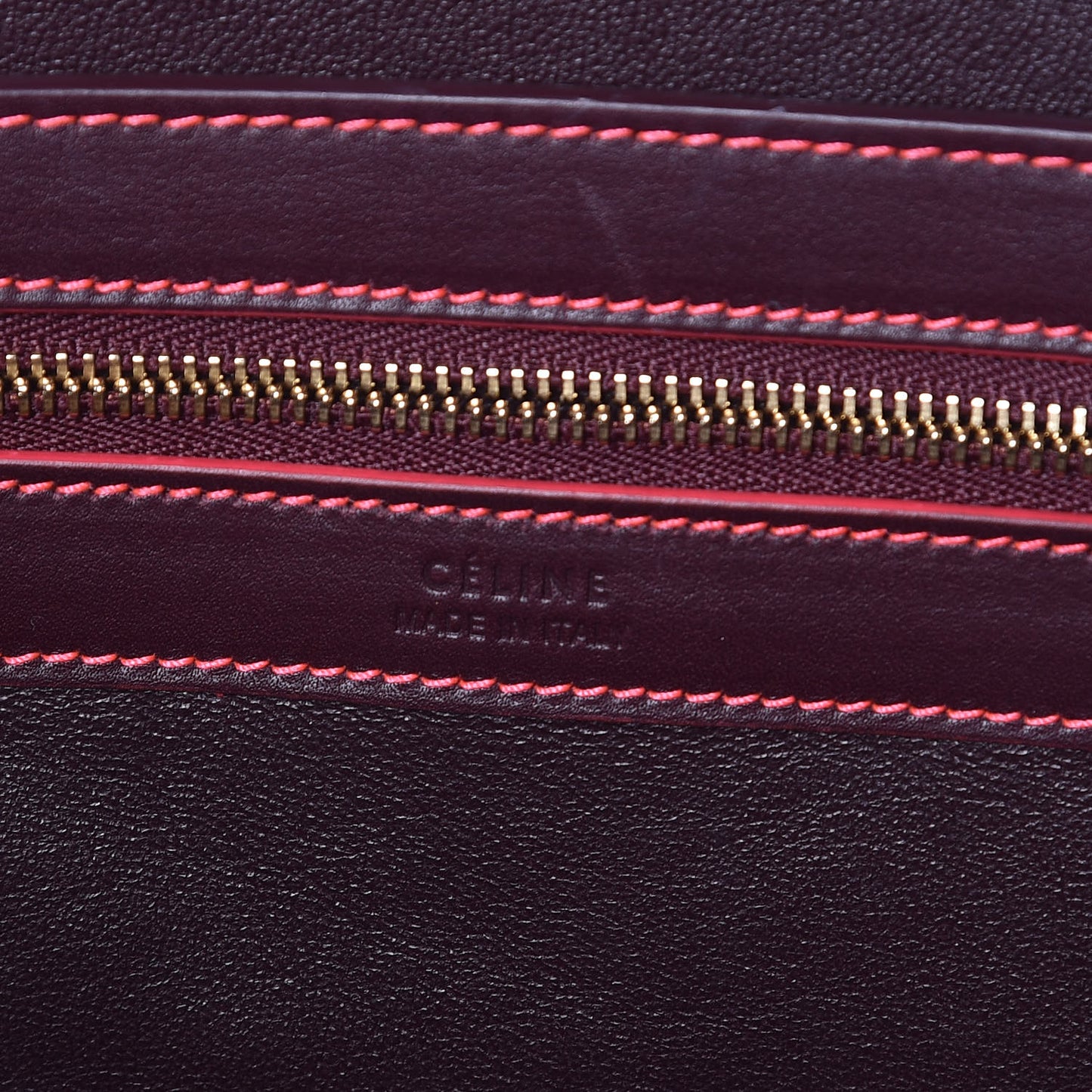 Smooth Calfskin Medium Belt Cabas Phantom Burgundy Pink
