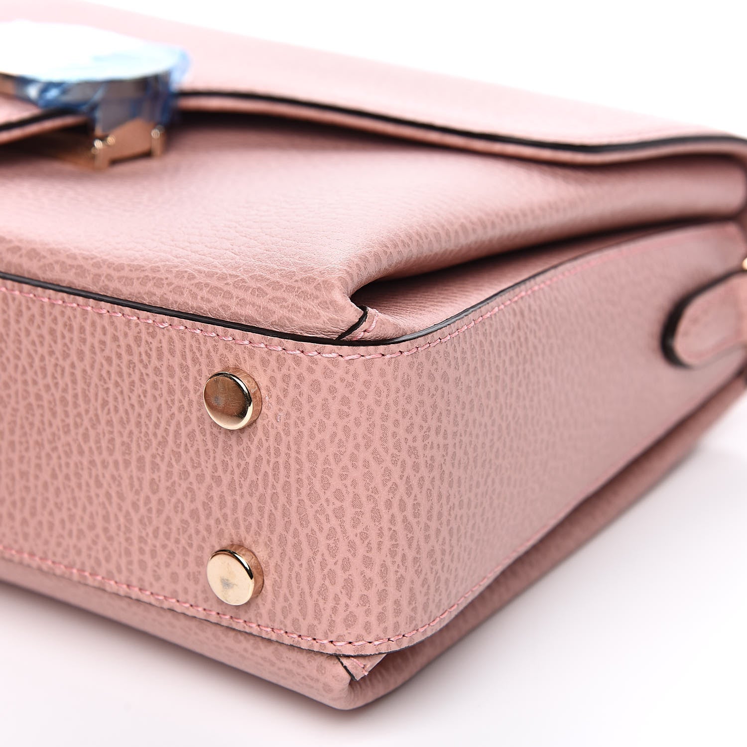 Gucci Dollar Calfskin Interlocking G Top Handle Shoulder Bag Soft Pink 9 of 9