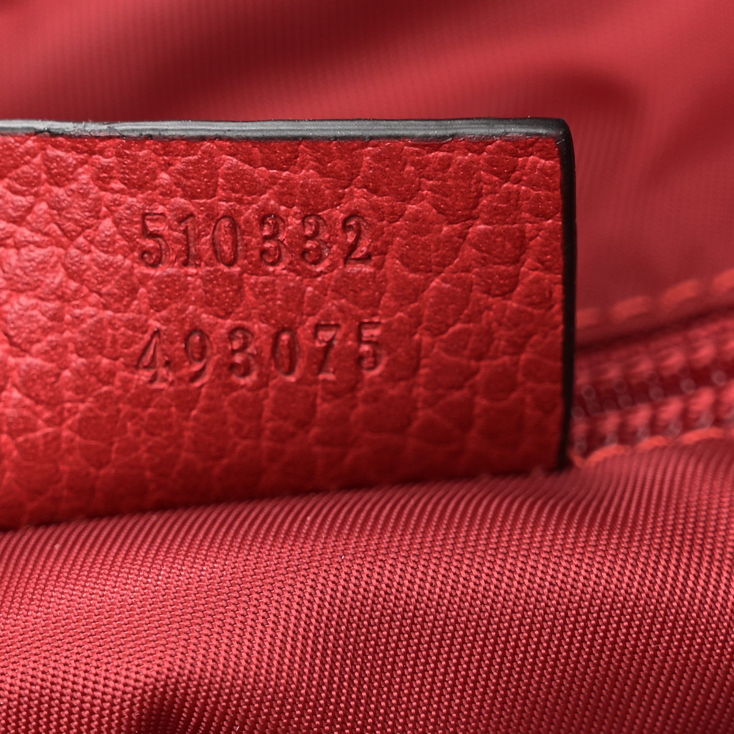 Nylon Monogram Dollar Calfskin Tote Vibrant Red