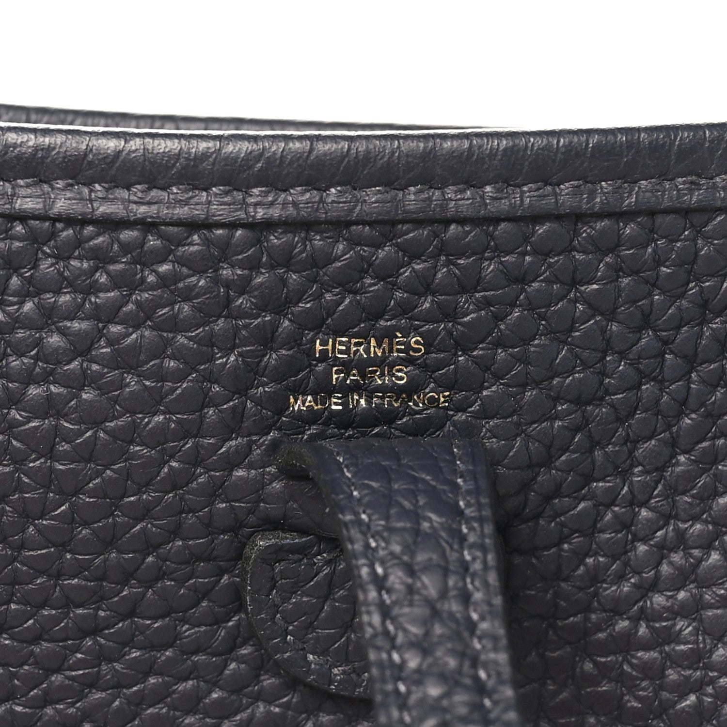 Hermes Taurillon Clemence Evelyne TPM Bleu Nuit Bleu Nuit 6 of 10