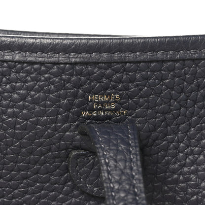 Hermes Taurillon Clemence Evelyne TPM Bleu Nuit Bleu Nuit 6 of 10