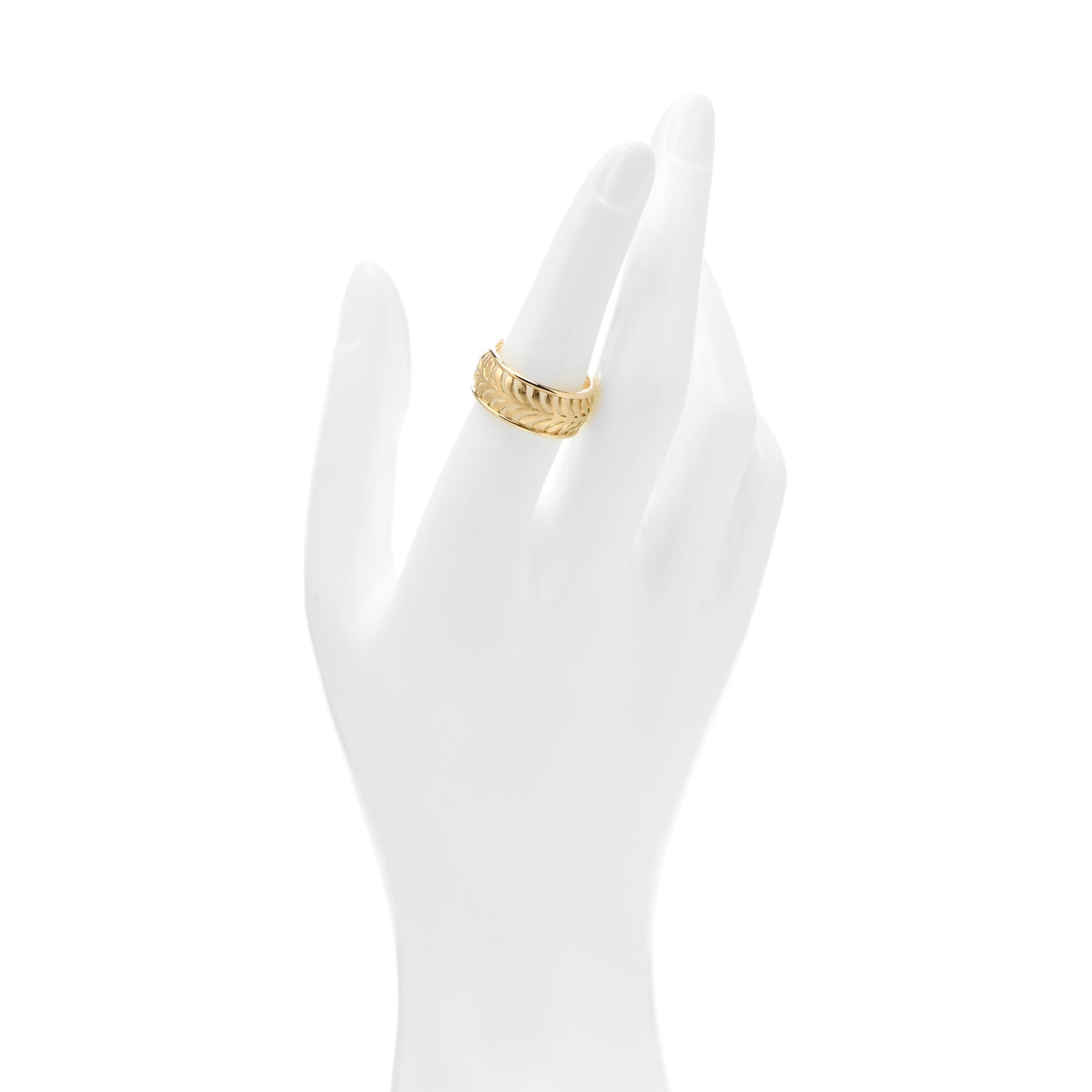 18K Yellow Gold Paloma Picasso Villa Palm Ring 54 7