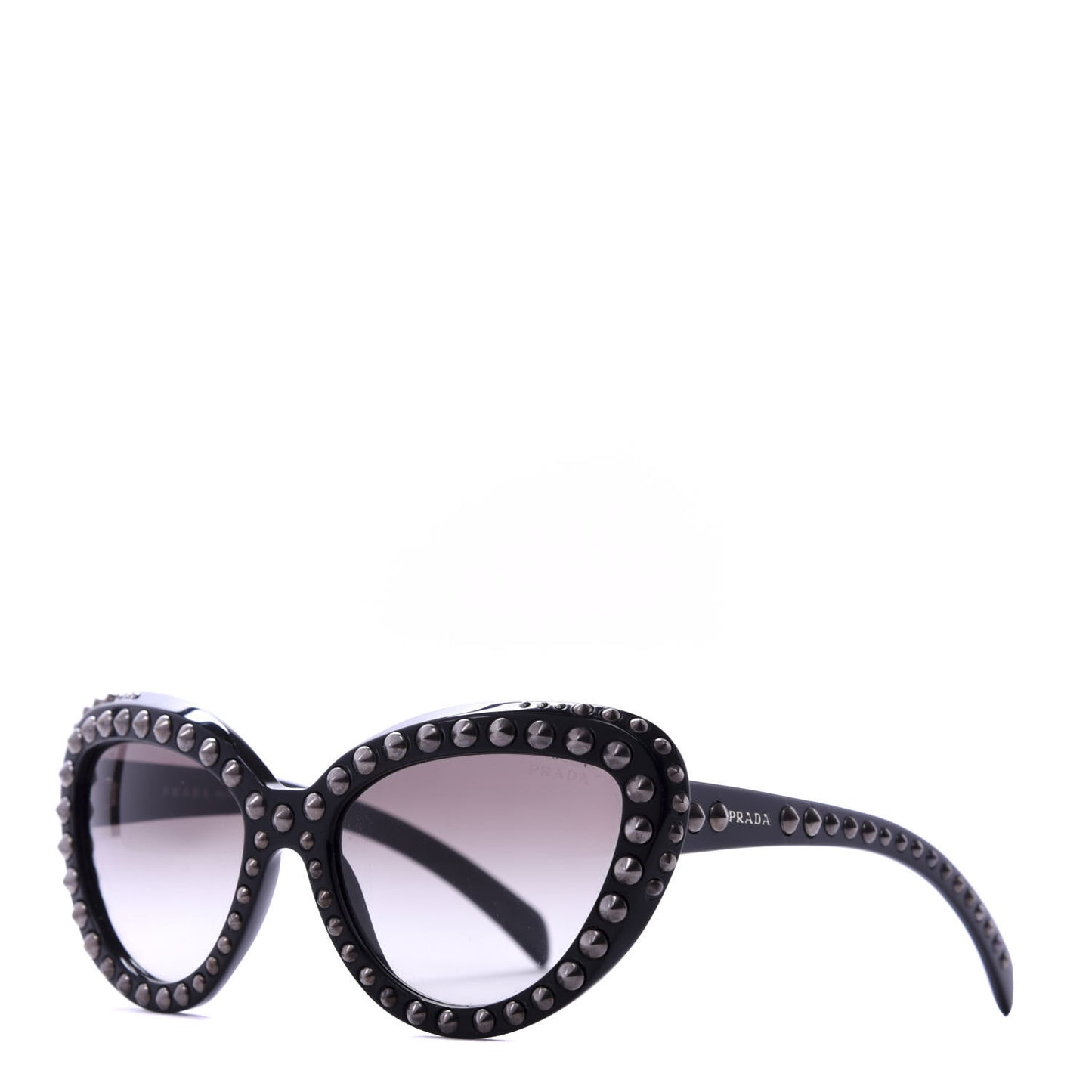 Acetate Studded Ornate Cat Eye Sunglasses SPR 31Q Black