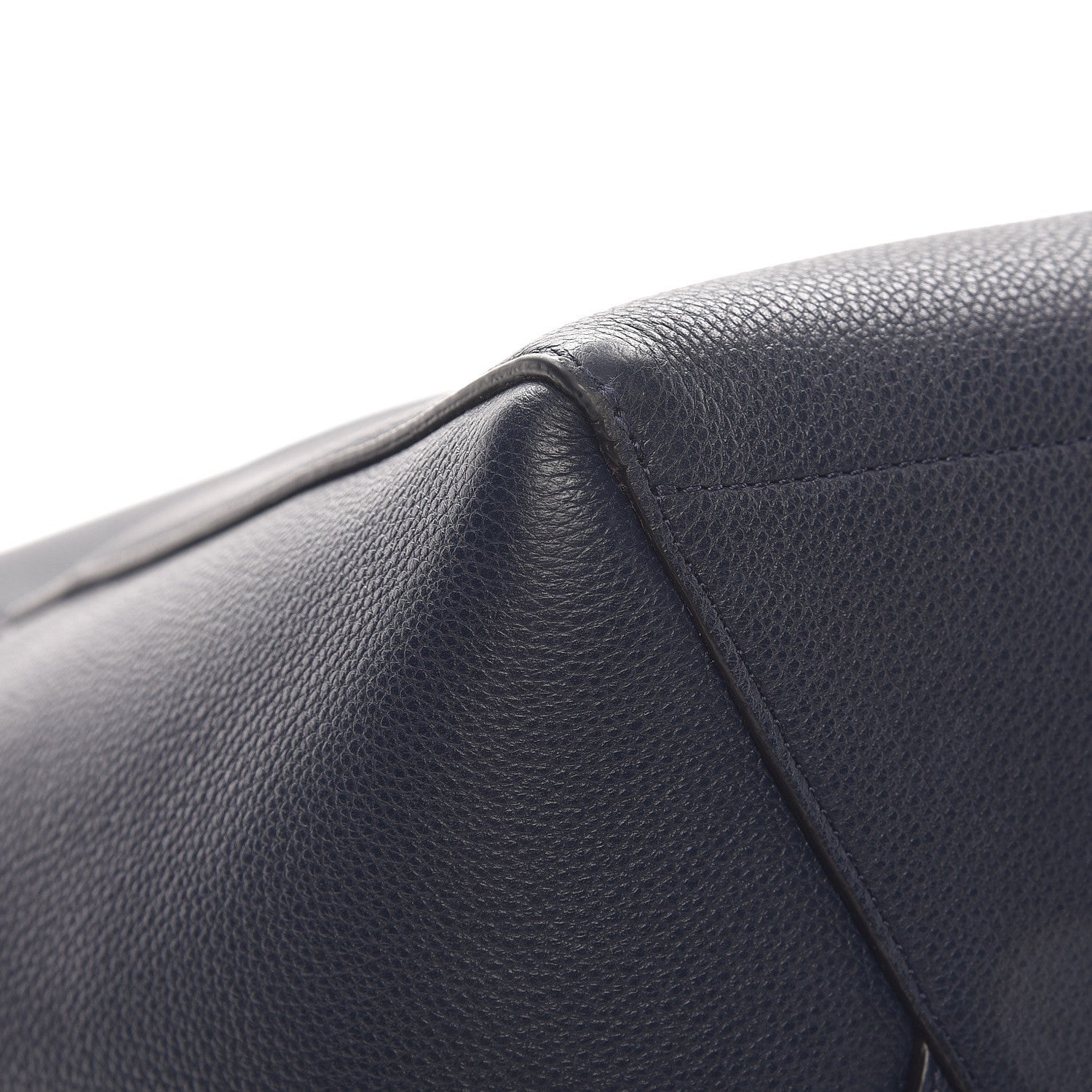 Celine Soft Grained Calfskin Sangle Bucket Bag Navy Blue 7 of 11