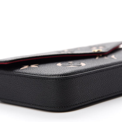 Louis Vuitton Empreinte Monogram Giant Felicie Pochette Black Beige 6 of 11