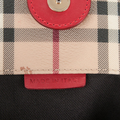 Burberry Haymarket Check Large Canterbury Tote Red 7 of 8