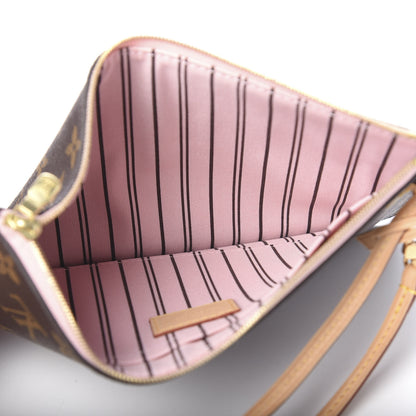 Louis Vuitton Monogram Neverfull MM GM Pochette Rose Ballerine 5 of 9
