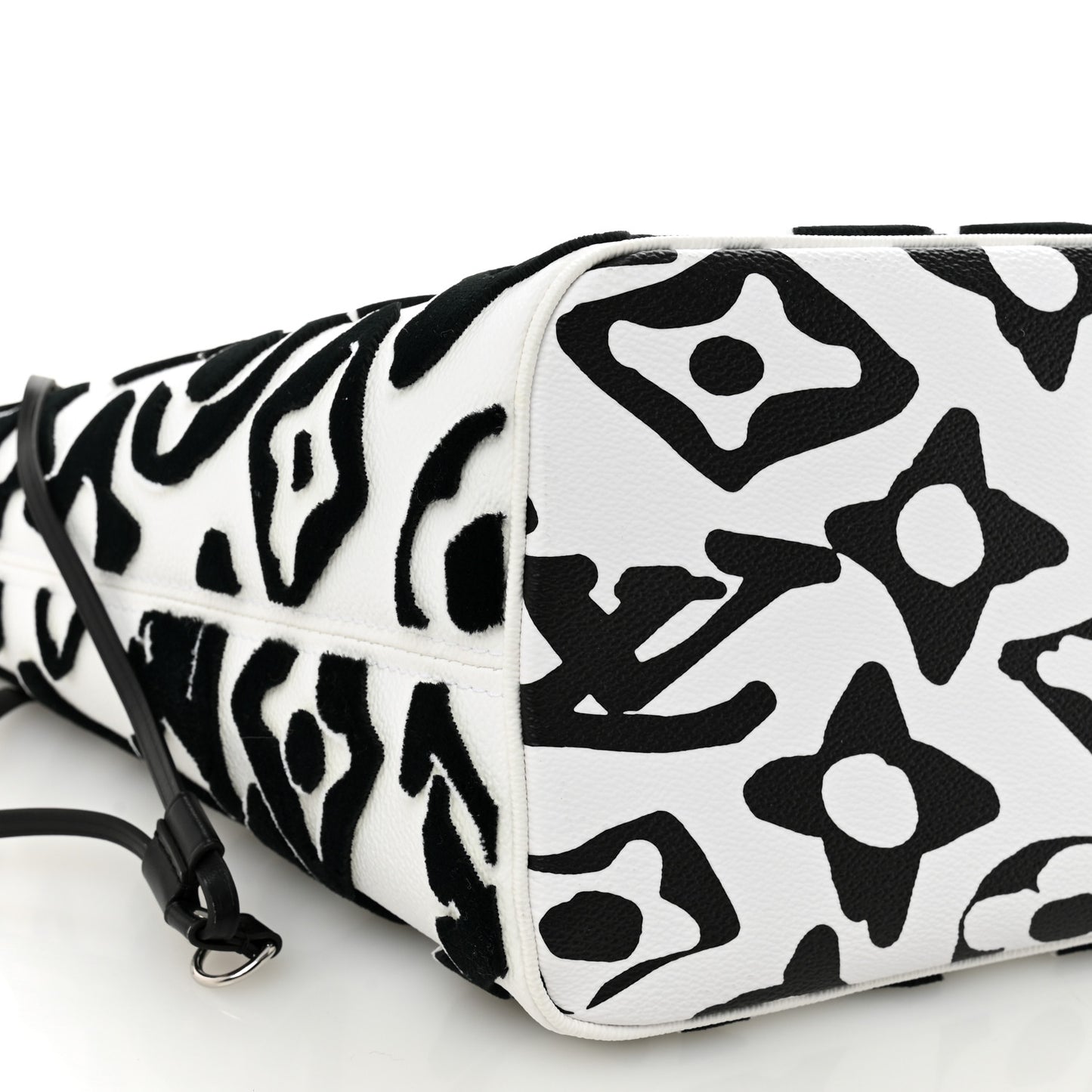 X UF Tufted Monogram Neverfull MM Black White