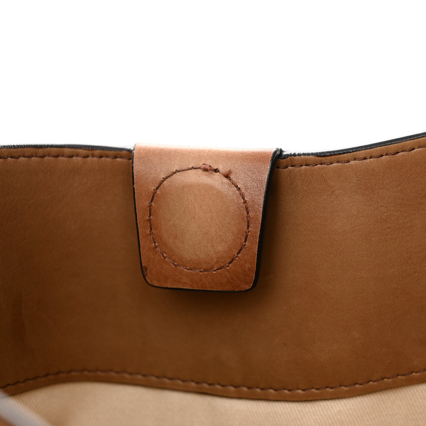 Buffed Calfskin Medium Twinkle Studs Hobo Camel