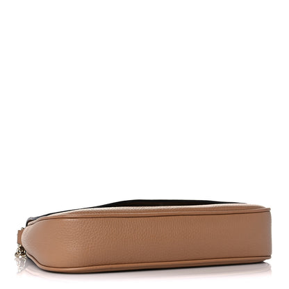 Gucci Pebbled Calfskin Medium Soho Flap Crossbody Camelia 4 of 12