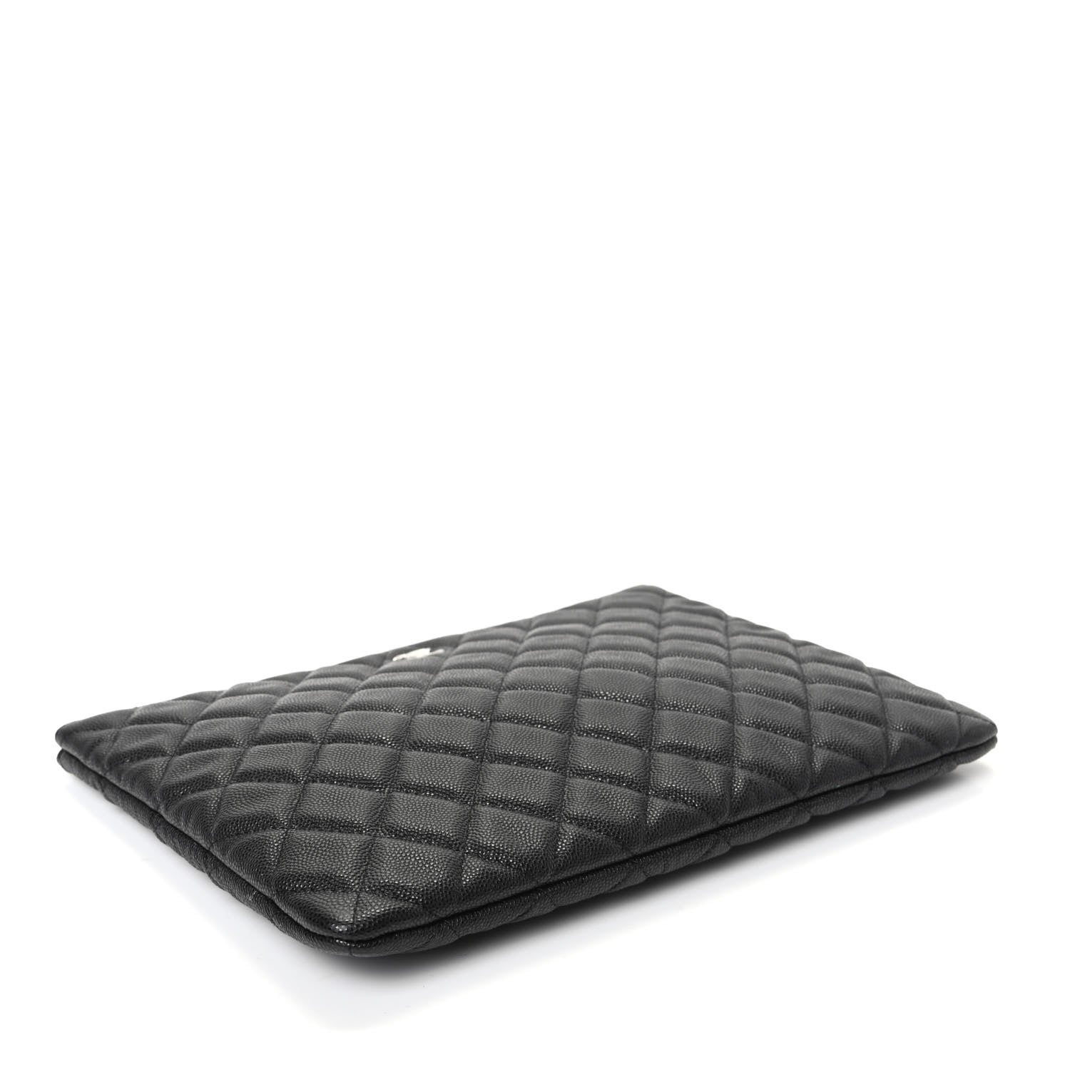 Chanel Caviar Quilted Medium Cosmetic Case Black 4 of 7