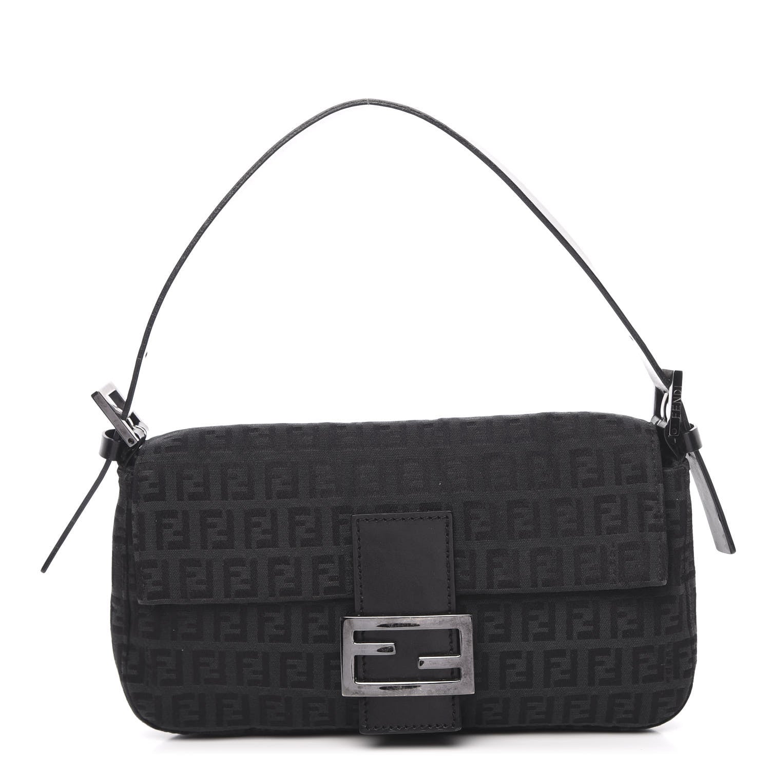 Fendi Zucchino Baguette Black 1 of 11