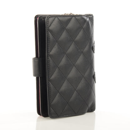 Chanel Calfskin Cambon Zipped Pocket Wallet Black 3 of 9