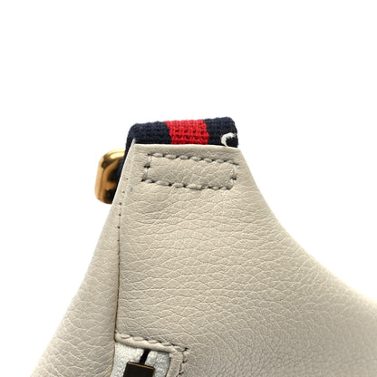 Gucci Grained Calfskin Small Logo Belt Bag White 10 of 11