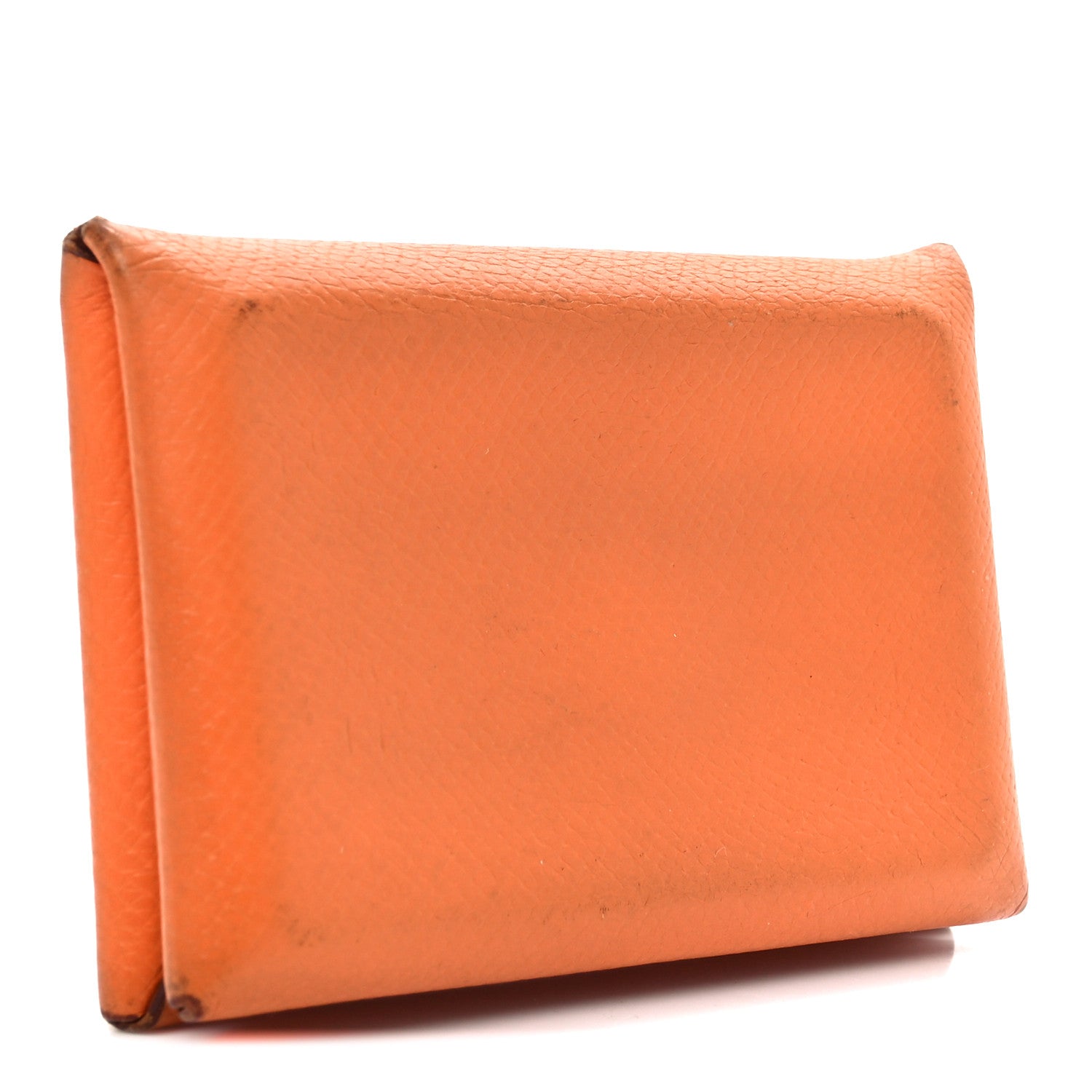 Hermes Epsom Calvi Card Case Abricot 3 of 9