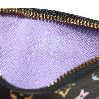 Louis Vuitton Monogram Multicolor Key Pouch Black Violet 7 of 8