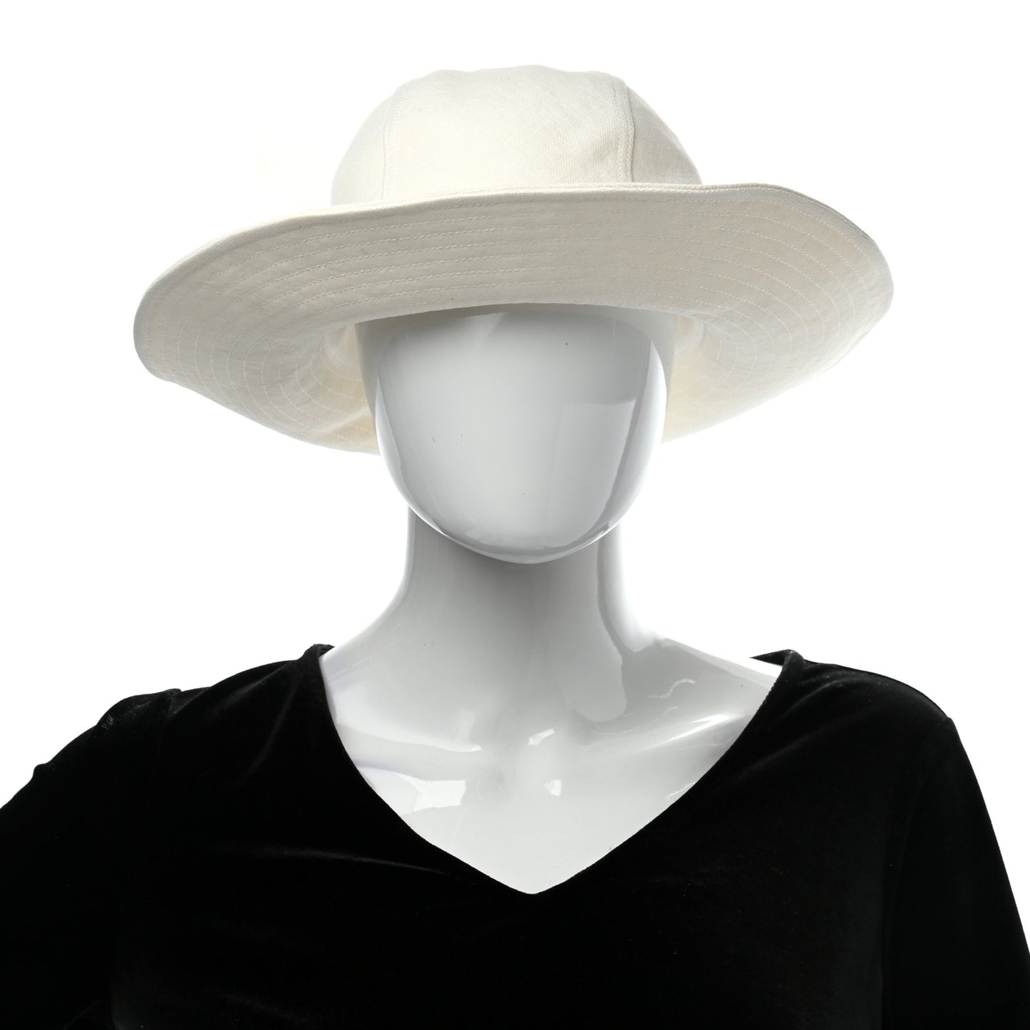 Linen Colette Hat 57 Warm White