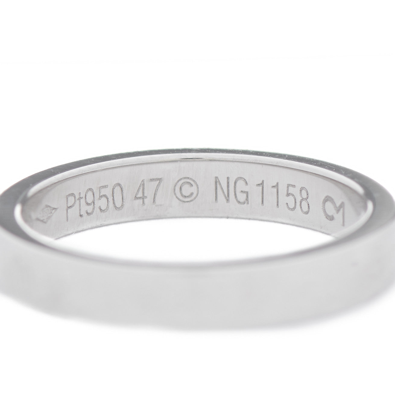 Platinum Diamond 3mm C De Cartier Wedding Band 47 4