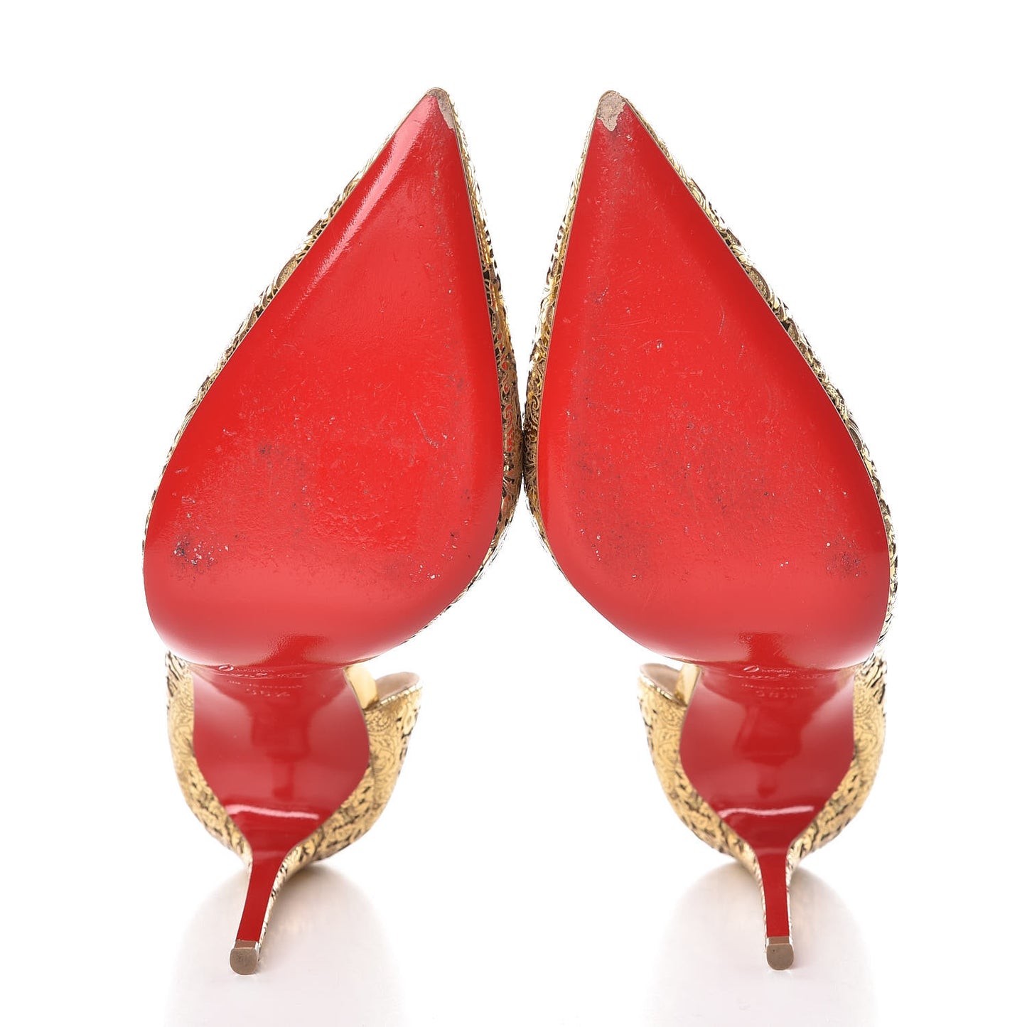 Patent Laser Cut Iriza 100 Pumps 36.5 Gold